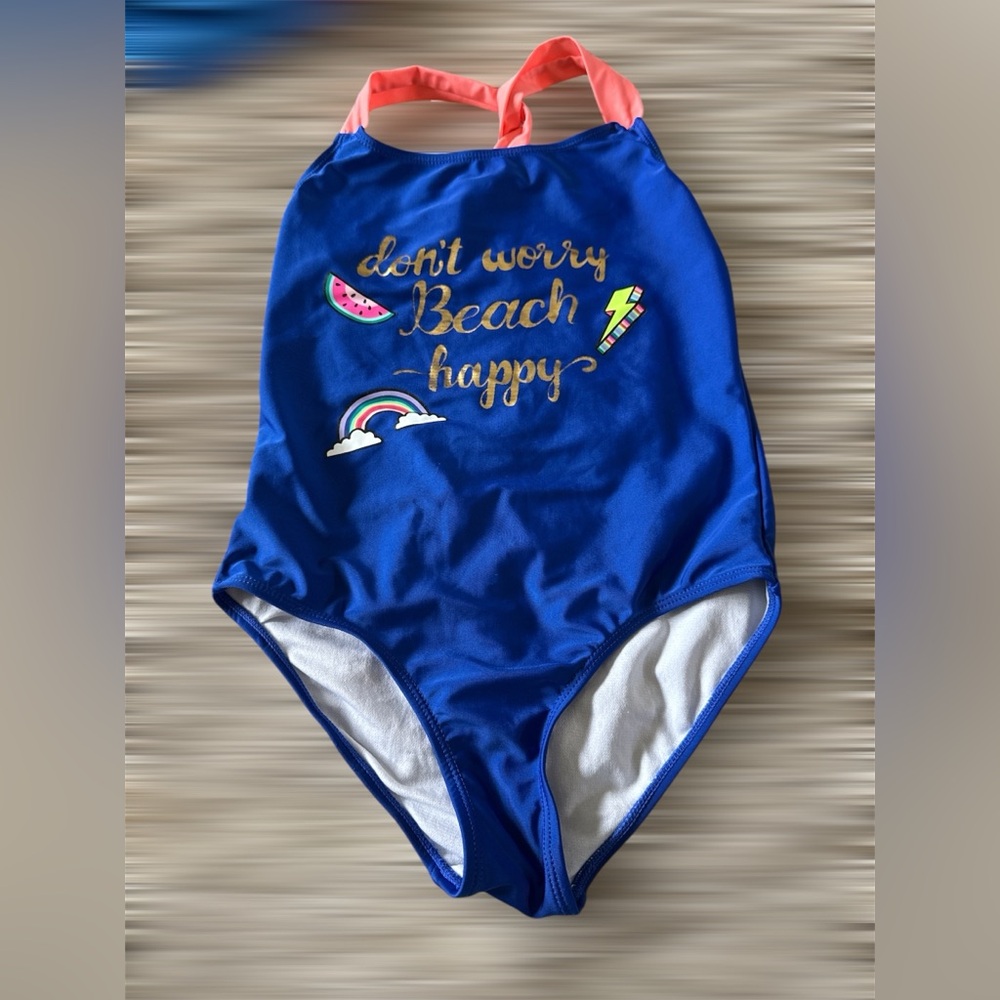 Girls one piece bathing suit size 10